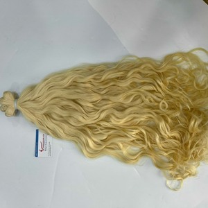 Extensions de cheveux naturels blonds ondulés en gros, 100% cheveux humains, haute qualité, produit chaud, sans nœuds, haute visibilité - Product Image 2