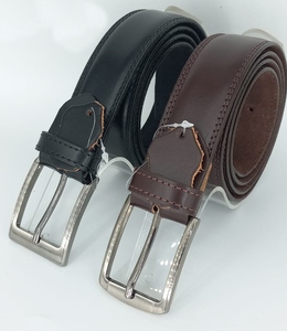 สุดยอดเข็มขัดหนังวัวผู้ชายหนังแท้สีดำ, หัวเข็มขัดเหล็กอัตโนมัติอุปกรณ์เสริมแฟชั่นใหม่กว้าง3.5ซม. - Product Image 4