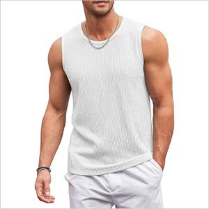 เสื้อกล้ามคอกลมผู้ชายขายดี ผ้าฝ้าย 100% เป็นมิตรกับสิ่งแวดล้อม ไม่เป็นขุย แห้งเร็ว ระบายอากาศดี เหมาะสำหรับใส่ลำลองและออกกำลังกาย - Product Image 3