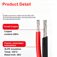 UL3817 XLPE-Kabel 3000V Hitzebeständig 125°C Halogenfreies Kabel 10AWG 12AWG 14AWG 16AWG Energiespeichersystem-Kabel