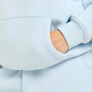 Sweat à capuche oversize classique en maille imprimée bleu pastel pour femme, anti-boulochage, respirant, idéal pour le sport – Nouvelle collection hiver 2026, best-seller - Product Image 2