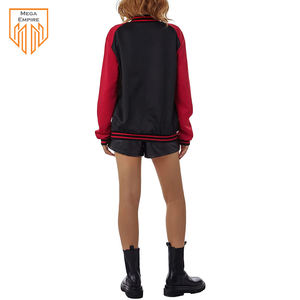 Veste universitaire pour femme personnalisée avec impression Winter Letterman, imperméable, coupe-vent, respirante, en polaire, de haute qualité - Product Image 2