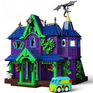 Ensemble de construction de la maison mystère de Scooby-Doo, jouet en plastique pour enfants, blocs de construction, ensembles de blocs, emballage - Product Image 1