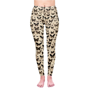 2023 New Arrival Gym Workout Butterfly Sublimation Fitness Wear Woman's <b>Leggings</b> <b>Polyester</b> Spandex Made Woman <b>Leggings</b> Tights - Product Image 1