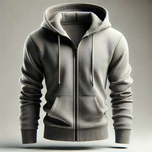 Customizable Digital Printing Embroidered Hooded Premium Fleece Waterproof Streetwear for Casual Wear <b>and</b> Winter Layering - Product Image 2