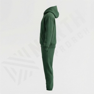 ชุดวอร์มทีมแบบมีฮู้ดสำหรับฤดูหนาว ผลิตตามสั่งจำนวนมาก สำหรับผู้ชาย ชุดกันลม ผ้าฝ้ายด้านนอก เหมาะสำหรับฟุตบอล ยิม ฟิตเนส วิ่ง - Product Image 3