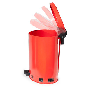 Contenitore di raccolta di sicurezza 20 l, acciaio, rosso, con ammortizzazione del coperchio - Product Image 2