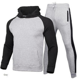 Conjunto Deportivo de Invierno para Hombre, Estilo Urbano, Corte Ajustado, 100% Algodón, Transpirable, para Correr - Product Image 1