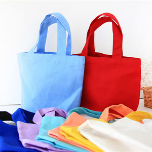 Bolsa de compras de algodón 100% reutilizable de fabricante profesional con logotipo personalizado para compras de bebés a la venta - Product Image 5