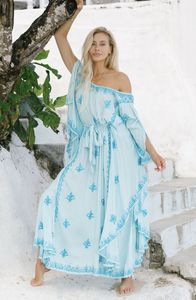 Maxi vestido bordado ucraniano moderno elegante algodón suave tela increíblemente suave estilo único regalo Original mujer vacaciones señora - Product Image 2