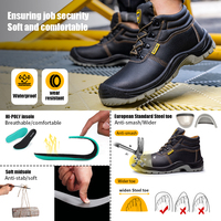 Bottes de travail de sécurité GUYISA pour hommes, mode industrielle, antidérapantes, unisexes, norme européenne, embout en acier