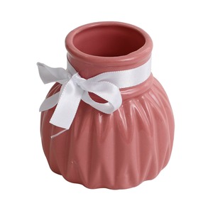 Vase à fleurs en métal décoratif d'inspiration vintage, pièce maîtresse chic pour table à manger console et décoration de maison moderne - Product Image 2