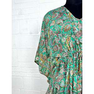 Ultimate Luxury Silk Blend <b>Kaftan</b> Soft Light Flowy <b>Beach</b> and Nightwear Gown Romantic Gift for Her on Anniversary - Product Image 3