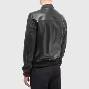 2025 High Street Custom Men's <b>Black</b> 100% Wool Varsity Jacket Winter Fashion Canvas Zipper Closure Waterproof Reversible Vintage - Product Image 4