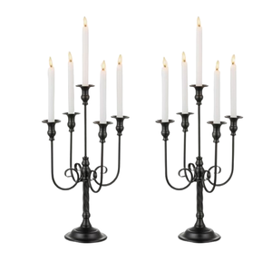 Three Arm Antique Candelabra Traditional Style Premium Quality Candle Stand for Home and Wedding Decoration - Product Image 2