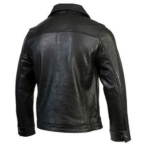Manteau de voiture en cuir pour hommes, veste Slim Fit élégant, mode d'hiver, vestes en cuir pour hommes, dernière conception de haute qualité - Product Image 5