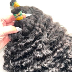 Cheveux en vrac de haute qualité vente chaude 2025 paquets de couleur naturelle bouclés birmans vrais cheveux humains pour faire des perruques - Product Image 2