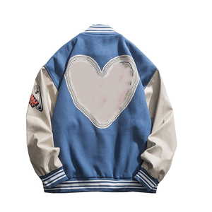 Nouvelle arrivée Veste de baseball universitaire personnalisée avec logo pour hommes Toile Haute rue pour les saisons d'hiver Fabricant en gros Cuir - Product Image 1