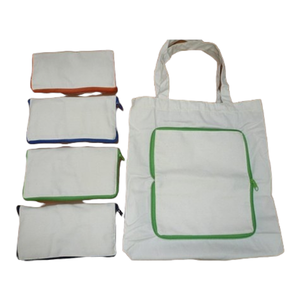 Bolsa de algodón con logotipo de pato, tejido reciclable con estampado personalizado, rosa, blanco y azul, superficie de estilo personalizado, Uds. - Product Image 6