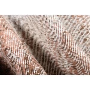 Turkish Vintage Small Rug 2x2.8 ft, <b>Brown</b> <b>Wool</b> Rug - Product Image 5