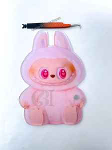 Latest Quality Sustainable Acrylic Labubu Doll Lash Tile With <b>Magnet</b> For Eyelash Extension Tweezers Custom Lash Tiles Available - Product Image 6