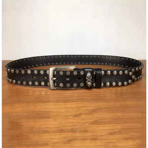 Cinturón de Cuero Vacuno Genuino Personalizado de Alta Calidad al por Mayor, Cinturón Casual Ecológico para Mujer con Hebilla de Acero Duradera - Product Image 4