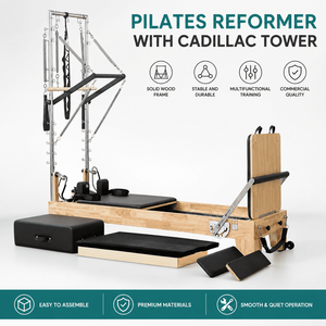Prix d'usine : Demi-tourneur en bois de chêne avec <span class=keywords><strong>barre</strong></span> coulissante Infinity pour <span class=keywords><strong>Pilates</strong></span> Reformer, idéal pour la salle de sport - Product Image 1