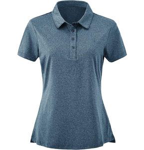 Vente en gros de polo Slim Fit sur mesure pour femmes grande taille vêtements de sport décontractés en polyester spandex T-shirt OEM Servic - Product Image 5