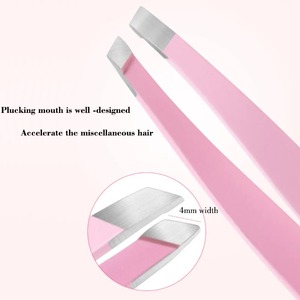ที่หนีบคิ้วสแตนเลสแบบ2-in-1สำหรับมืออาชีพที่หนีบถอนขนคิ้ว - Product Image 6
