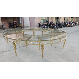 Luckygoods CZ210511-33 <span class=keywords><strong>Tavolo</strong></span> <span class=keywords><strong>Rotondo</strong></span> <span class=keywords><strong>Barocco</strong></span>, Tavolino da Caffè Dorato, <span class=keywords><strong>Tavolo</strong></span> per Matrimoni, Arredamento per Hotel, Fornitura Diretta dalla Fabbrica - Product Image 5