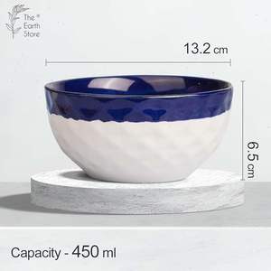 Bol en céramique imprimé élégant, option économique pour une mise en scène de table élégante, bol en céramique de qualité supérieure, idéal pour les restaurants - Product Image 2