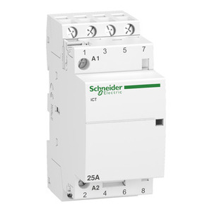 Contattore a 4 Poli SCHNEIDER ELECTRIC ICT A9C20834 con 4 NO 25A 220-240 V AC - Product Image 1