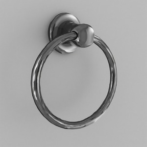 Porte-serviettes décoratif en métal avec base ornée détaillant Artisan fait à la main conçu pour les intérieurs décoratifs et fonctionnels - Product Image 6