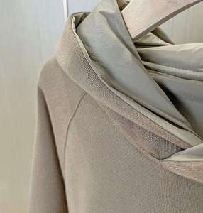 Pulls à capuche d'hiver haut de gamme en coton et polyester de haute qualité, infroissables, respirants, écologiques, faible MOQ, tendance, unis, OEM - Product Image 2
