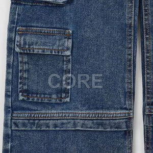 Gran oferta de pantalones vaqueros Cargo con múltiples bolsillos para mujer, pantalones vaqueros Cargo con múltiples bolsillos para mujer, nuevo estilo 2025 - Product Image 6