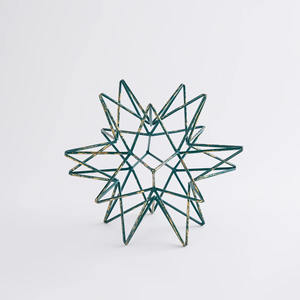 High Quality Metal Geometric Sculpture Metal <b>Iron</b> Geometric Tabletop Decorative Stand for Home And Office Decor - Product Image 5