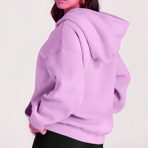 Best High Quality <b>Women's</b> Hoodie 100% Cotton Plain Pullover <b>Top</b> Front Logo Ladies Casual Hoody Customized <b>Thermal</b> Lined Design - Product Image 2