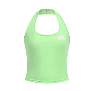 เสื้อครอปแขนสั้นแฟชั่นสำหรับผู้หญิง, เสื้อครอปทรงโอเวอร์ไซส์สำหรับใส่เล่นโยคะออกกำลังกายเล่นกีฬา - Product Image 6