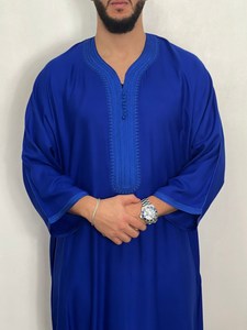 Mens <b>Moroccan</b> <b>Thobe</b> Premium Quality Digital Style Loose Abaya XXL Handmade Adults Traditional Elegant Wear Polyester - Product Image 2