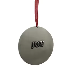 Adorno colgante de Navidad con acabado pulido brillante Ronda FE Grabado Decorativo Adornos colgantes de Navidad Venta caliente - Product Image 4