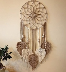 Large Macrame Boho Dream Catcher Tassels <b>Wall</b> Hanging <b>Decor</b> for Bedroom <b>Nursery</b> or Living Room-Gift Idea - Product Image 6