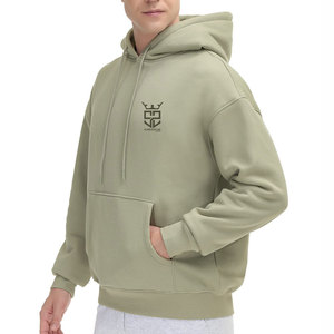 Nuevas sudaderas con capucha básicas para hombre, de alta calidad, transpirables, ligeras, con logotipo personalizado y bolsillo frontal. - Product Image 4