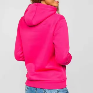 2025 femmes coupe ample à manches longues pull à capuche impression broderie Style solide léger pour l'hiver OEM disponible - Product Image 6