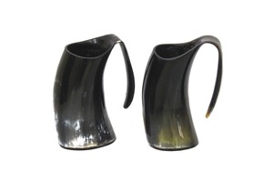 Jarra de cuerno natural para hidromiel, cerveza, jarra de cuerno vikinga hecha a mano para reuniones tradicionales medievales. - Product Image 3