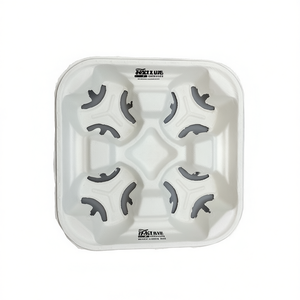 Portabicchieri usa e getta a 4 scomparti per un'organizzazione comoda del contenitore per il pranzo - Product Image 2