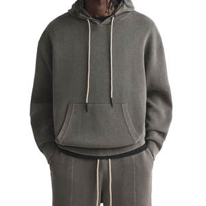 ชุดวอร์มผ้าฝ้าย100% สำหรับผู้ชายชุดวอร์มพร้อมกางเกงดีไซน์ทันสมัย - Product Image 6