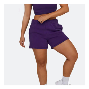 Pantalones cortos informales para mujer, tejido de mezcla de algodón transpirable, elegante estampado, pantalones cortos informales para mujer, estampado moderno para la temporada de verano - Product Image 6