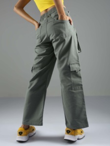 Outdoor Windproof Breathable baggy Tactical Hunting Cargo Pants with Print Front Zipper - Product Image 2