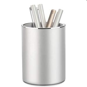 Porte-stylo en métal de dernière conception avec support et support fini noir à texture antique - Product Image 5