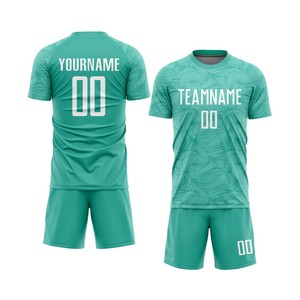 Conjunto de Camiseta y Pantalones Cortos de Fútbol Sublimados Personalizados, Transpirables, Ligeros, de Verano, con Personalización de Logotipo, Opciones de Talla, Nombre del Equipo Personalizado - Product Image 4